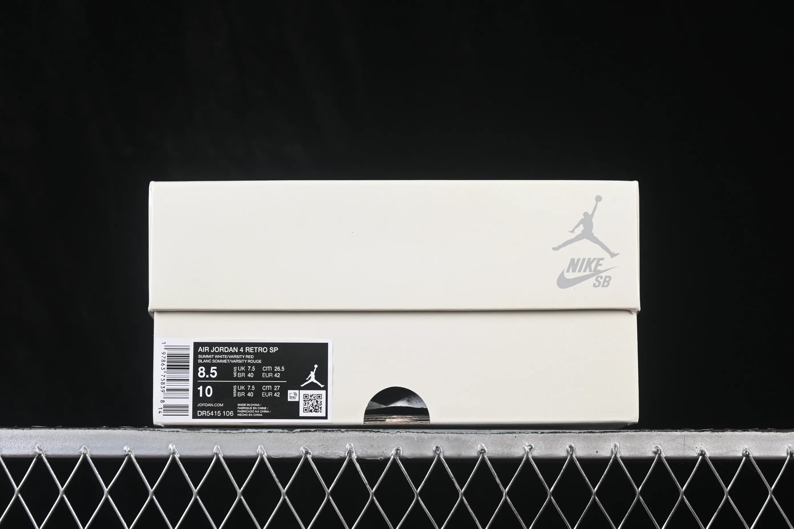 All categories Air Jordan Jordan series basketball shoes Air Jordan 4 LJR version Nike SB x Air Jordan 4 OG "Varsity Red" AJ4 Joe 4 University Red DR5415-106